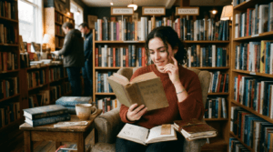 Tropes bei Büchern, erkennbar in Buchhandlungen